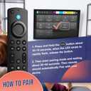 Replacement Remote for FireStick (2nd/3rd Gen), 4K Max, 4K (1st/2nd Gen), Lite, HD, Fit for Fire Smart TV Cube (1st/2nd/3rd Gen), Smart TV 3rd Gen with Voice Control
