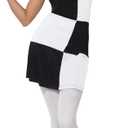 Smiffys Women's S-US Size 6-8 60s Party Girl Costume, Black & White