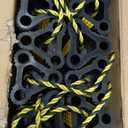 Wheel Chocks for RV Trailers 4Pair/8Pack with Rope, Rubber Tire Chocks Block Stopper with Reflective Strips for Camper Truck Car Wheel Immobilizers & Chocks, Travel Trailer RV Accessory