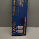 RV Dual Propane Tank Mounting Rack 40lb,30lb and 20ld Tanks for Camper and Travel Trailers with Different Connecting Pipes, Black, White, Grey or Red Options (Black)