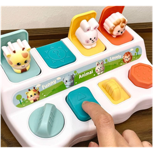 CauseAndEffect Toy for toddlers 23 – Developmental Toy With Buttons & Colors – Color Sorting Animal Toys – For Kids, Toddlers, Babies – 18 Months + – Pop Up toys, 612 months, 13 years baby.