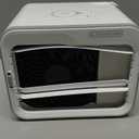 BLACK+DECKER Desktop Air Cooler, Personal Portable Fan with 3-Speeds, Evaporative Air Cooler with 0.5L Water Tank, Air Cooler Fan for Desk, Home, Office, Bedroom, and more, BDMC10, White/Gray