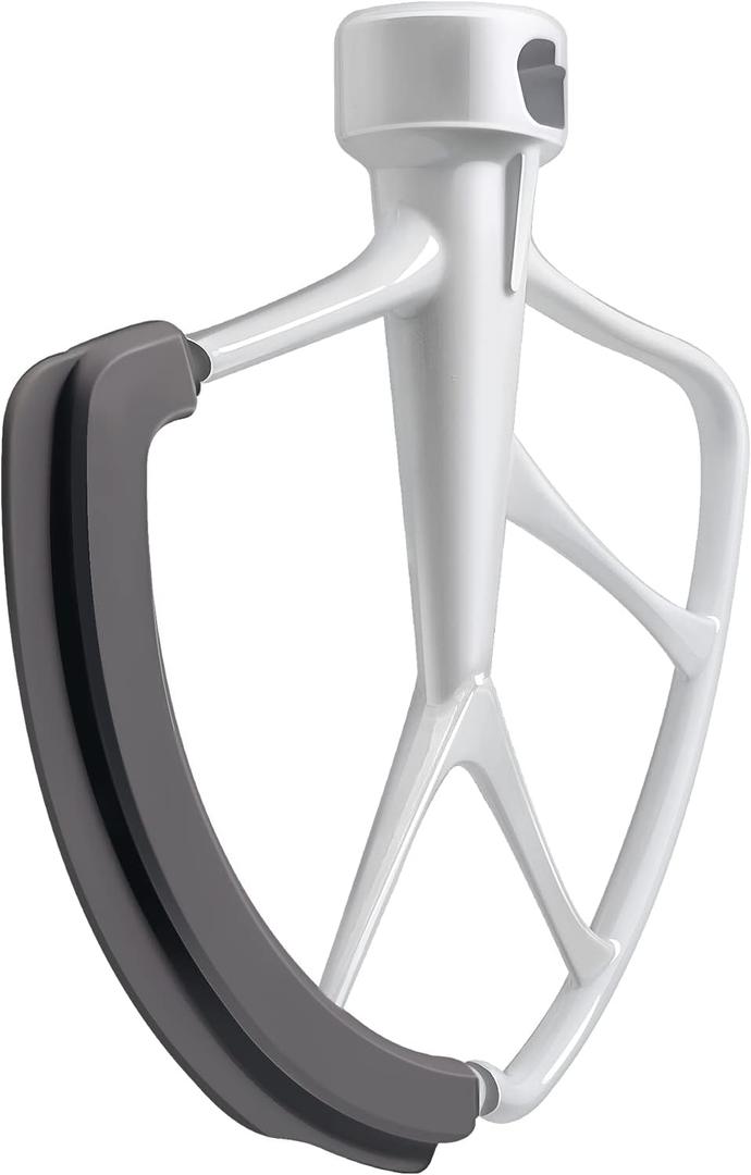 KITCHPOWER 6 Quart Flex Edge Beater for KitchenAid Bowl-Lift Stand Mixers, Paddle Attachment Mixer Accessory