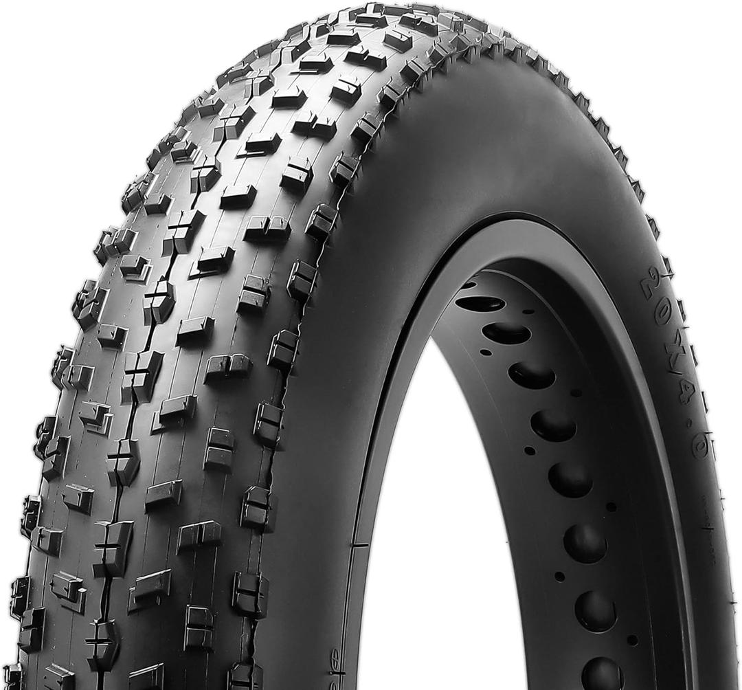 MOHEGIA Fat Bike Tire: 20x4.0/26x4.0 Inch Fat Tire,High-Performance and All-Terrain Folding Replacement MTB Bicycle Tire with Street or Trail Riding