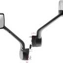 Replacement Driver Left Side Hood Mirror Chrome Back Cover with Heated for Kenworth T680 New Gen 2022-2026