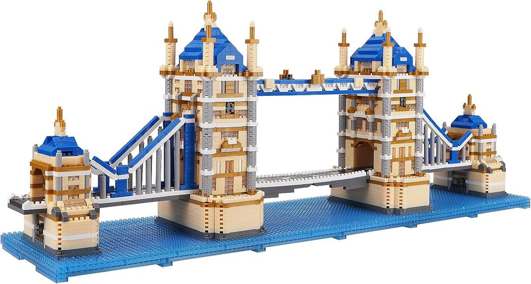 Building Blocks Set, London Tower Bridge Model Micro Mini Blocks, 3800 PCS Architecture Model Kits