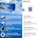 Cold Therapy Machine, Portable Ice Therapy Machine for Knee After Surgery with Programmable Timer & Flow Rate, Quiet Pump, Knee Pad, Cold Therapy Unit for Long-Term Relief and Recovery (Deep Blue)