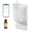 MQLMF Plug in Diffuser - 800 Sq Ft,No Wobble Design,Secure Wall Fit,Timer Control&Scent Intensity Button,Bluetooth APP,Waterless Scent Diffusers Home,Essential Oil Plug in Wall Diffuser – White