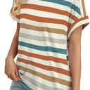 WIHOLL Womens Tops Short Sleeve Shirts Summer Outfits 2026 Spring Dressy Casual Clothes Clothing (M)