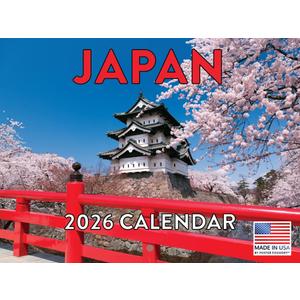 Japan Calendar 2026 Japanese Gifts Monthly Wall Calendar 12 Month | American Made In The USA