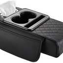 Car Multifunctional Four in one armrest Box Height pad Center armrest Cup Holder Tissue Box armrest Box Storage Bag Cup Storage Box