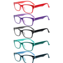 SIGVAN Reading Glasses 5 Packs Blue Light Blocking Eyeglasses Quality Spring Hinge Colorful Computer Readers for Women Men
