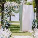 Wokceer Wedding Arch Backdrop Stand Square 8 x 8 FT Wedding Arches for Ceremony Metal Balloon Arch Frame for Wedding Birthday Party Garden Arbor Anniversary Event Decor