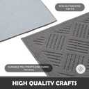 Door Mat Indoor Doormat,Front Back Door Mats Non Slip Entrance Rugs Rubber Backing,Inside Doormats for Entryway Low-Profile, Absorbent Resist Dirt Floor Mats Washable,20"x32"Grey (1'8" x 2'8" (Runner))