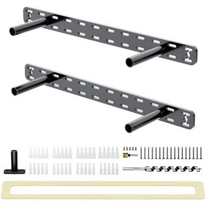 2pcs Floating Shelf Hardware Heavy Duty Hidden Shelf Brackets Support,Wall Mounting Invisible Floating Shelves Bracket with Jig (18" x 4" x 1.5" with Tools)
