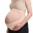 Maternity Belly Band for Pregnant Women - Adjustable Pregnancy Support Belt with Back & Pelvic Relief, Breathable Postpartum Belly Wrap-Carrying Belly (X-Large)