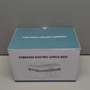 SEVENMEET Cordless Electric Lunch Box for Adults, 18000mAh Rechargeable Portable Self-Heating Lunch Box Food Warmer, 1.5L(6 Cups) Container for Outdoor, Work, Office, Camping, TravelBlueBlack (Large)