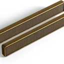 Goo-Ki 6 Pack Cabinet Pulls Antique Brass Finger Pulls Zinc Alloy Hardware Cabinet Handles, 5 Inch (128mm) Hole Center Kitchen Drawer Pulls