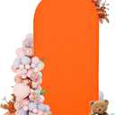 DREAHOTEXTIL Arch Covers,Arch Backdrop Stand Fitted Cover for Wedding Birthday Party Ceremony Banquet Decoration(7.2FT&6FT,Candy Orange,Cover Only)