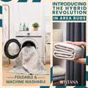 Istana Hallway Runner Rug 2x8  Pink Beige Whisper/Grey/Blue Entryway Rug -Silk's Soft Touch Runners for Hallways - Stylish Kitchen Runner Rug Non Slip