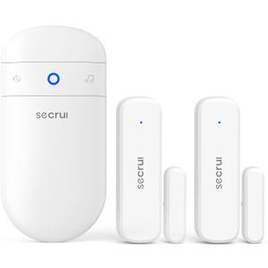 Door Chime When Door Opens, Door Opened Alarm for Home/Business Office/Bedroom Entering, 2-Sensor + 1-Receiver with 500FT Range,58 Chimes,5-Volume Level, Entry Alert for Kids/Toddler/Dementia Safety