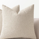 MIULEE 18x18 Inch Decorative Pillow Covers for Couch Bed Textured Boucle Neutral Throw Pillows Natural Beige Accent Solid Cushion Pillowcase Cozy Soft Chair Sofa Livingroom Home Decor