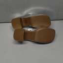 DREAM PAIRS High Chunky Platform Heels for Women Fashion Comfort Slip on Square Open Toe Block Heel Sandals,Size 8.5,Silver-Pu,SDHS2410W