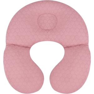 KAKIBLIN Baby Travel Pillow,Upgraded Baby Neck Pillows for Car Seat,Baby Support Pillow,Infant Neck Pillow for Toddler Head and Neck,Newborn Head Support for Car Seat,Pushchair (Pink)