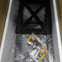 RICHER HOUSE Floating Shelves with Guardrail, Rustic Wood for Wall Dcor, Farmhouse Bathroom Accessories Mounted, Organizer over Toilet Storage, Kitchen, Living Room - Black, R-0A340430102