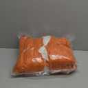 NEWCOSPLAY Super Soft Fall Throw Blanket Orange Premium Silky Flannel Fleece 3D Ribbed Jacquard Lightweight Bed Blanket All Season Use (Orange Ribbed, Throw(50"x60"))