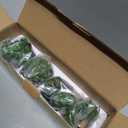 Nattol Modern Mini Artificial Succulent Plants Potted in Cube-Shape Black Ceramic Pots for Home Decor, Set of 4