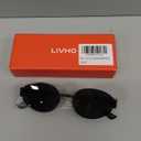 livho 2025 Trendy Oval Sunglasses - Stylish Polarized Shades for Everyday - Retro Metal Frames