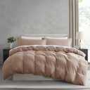 Nestl Khaki Duvet Cover Full Size - Soft Double Brushed Full Size Duvet Cover Set, 3 Piece, with Zipper Closure, 1 Duvet Cover 80x90 inches and 2 Pillow Shams