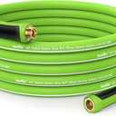 RAINPOINT Garden Hose 50ft - Flexible Heavy Duty Water Hose with Swivel Handle - Lightweight, Hybrid Rubber, 5/8", Male to Female