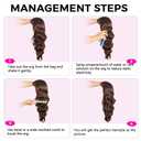 Brown Wig with Bangs Long Curly Wig for Women long Chocolate Brown Wavy Wigs skin-friendly synthetic fibersc for festival holiday Use 26IN