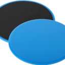 ZILLEEN Exercise Sliders for Working Out Fitness Discs for Pilates Women Men, 2 Pack (Blue)