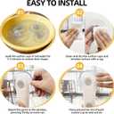 2 x 4pcs Suction Cups 3.4"/85mm Clear PVC Without Hooks Large Sucker Pads with M8 Screws Extra Strong Suction Holder for Cat Window Perch