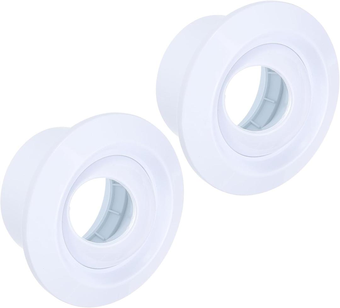 PATIKIL 4 Inch Round Air Vent Covers, 2Pcs ABS Adjustable Soffit Vent Ceiling Ball Jet Nozzle Air Diffuser for Bathroom Kitchen Living Room Ventilation, White