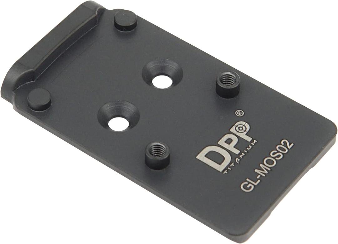 DPP Titanium Adapter Plate Compatible with Glock 17 19 MOS Holosun 407/507C/508T Trijicon RMR/SRO DPP Titanium Adapter Plate Compatible with Glock 17 19 MOS Holosun 407/507C/508T Trijicon RMR/SRO