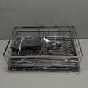 SNTD Dish Drying Rack - Extendable Dish Rack, Large Sink Drying Dish Drainer for Kitchen Counter, Stainless Steel Dish Strainer with Utensil Holder (Silver)