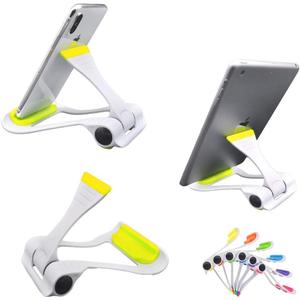 Two Models Multi-Angle Adjustable Universal Portable & Foldable Cellphone Tablet Stand Holder Mount Compatible with Cellphone Tablet - Yellow