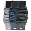 Washable Dog Diapers Male Reusable, Premium Belly Bands for Male Dogs Small, Pack of 3, High Absorbing Small Male Dog Pee Wraps for Doggie in Incontinence or Excitable Urination and Training(S)