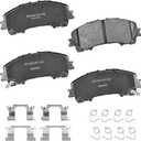 Bendix Premium SBC1736 Ceramic Front Brake Pads for INFINITI Q50 2014-2024, Q60 2016-2022, QX50 2016-2017, 2019-2025, QX55 2022-2025, Nissan Rogue 2014-2020, X-Trail 2015, 2017-2023 (2 Piston Caliper)