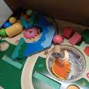 wingyz Baby Activity Table for 1+ Year Old, Wooden Montessori Standing Center with Roller Coaster Shape Sorter Bead Maze, 12 Months Baby Sensory Table Toddler Toy, 1st Birthday Gifts for Boys Girls