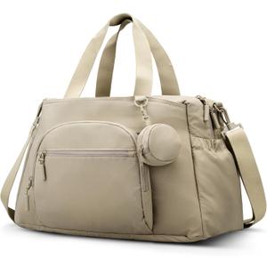 VONAL Diaper Bag Tote, Large 24L Diaper Bags Waterproof Hospital Bag for Labor Delivery, Travel Diaper Tote Baby Bag (Grey)