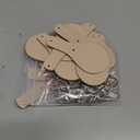 Landical 20 Pcs Leather Keychain Blank Craft Kit PU Leather Key Swivel Hook Keyring for DIY Stamping Laser Engraving(Round)