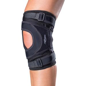 DonJoy Tru-Pull Lite Knee Support Brace for Women and Men | Adjustable Compression Knee Braces and Elastic Supports for Patellar Dislocations, Large, Left