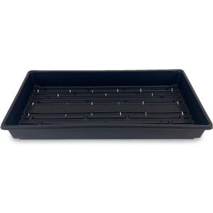 10 Plant Growing Trays (WITH Drain Holes) - 20" x 10" - Perfect Garden Seed Starter Grow Trays: For Seedlings, Indoor Gardening, Growing Microgreens, Wheatgrass & More - Soil or Hydroponic 