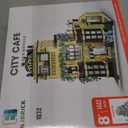 ENJBRICK Flowers City Coffee Shop Building Set for Adutls,Architecture Building House Kit for Boys and Girls 8-14 Years 1443 pcs