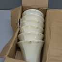 Wellmet Chandelier Shades, ONLY FOR CANDELABRA BULBS, Clip-on Fitter Lamp Shades, 3" X 6" X 5", 6 pcs Set